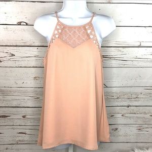 Doe & Rae blush pink blouse size small